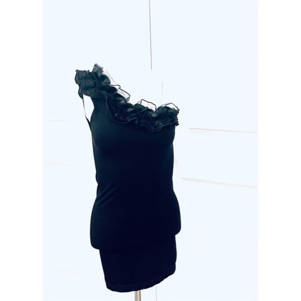 BEBE One-Shoulder Mini Dress-P/S - Picture 3 of 6